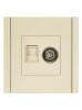 Розетка TV+RJ45 кат.5E FORTE&PIANO FP436 (ваниль) FP-AK20-1-K10