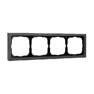 Рамка ArtGallery Pure Systeme Electric четырехместная камень (графит) GAL373104