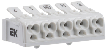 IEK Клемма пружинная соединительная КСПн5-3L+N+PE UKZ-B06-5P-F1-E0-10