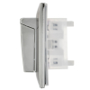 Розетка 2-ая с/з с крышкой 16А в сборе IP44 IEK SKANDY SK-R12N (никель) SK-R26-16-44-K50-F