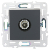 Розетка TV оконечная IEK SKANDY SK-A12G (графит) SK-A10-O-K53