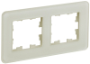 Рамка 2-м скругленная BRITE DECOR Песчаный матовый стекло РУ-2-2-Бр BR-M22-G-41-K98