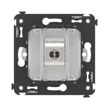 Компьютерная розетка Avanti RJ-45 без шторки в стену кат.5e одинарная экранированная (Белое облако) 4400763