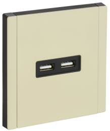 Розетка USB A+A FORTE&PIANO 3,1А FP849M (металл слоновая кость) FP-U21-D31-M-K41