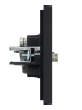 Розетка TV+SAT FORTE&PIANO FP138 (черный) FP-AF20-O-K02