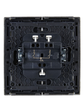 Выключатель FORTE&PIANO 2-кл 10А FP505 (сталь) FP-V20-0-10-1-K46
