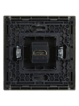 Розетка HDMI IEK FORTE&PIANO FP540 (сталь) FP-H10-K46