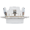 Розетка с крышкой 16А IP44 IEK SKANDY SK-R11W (арктический белый) SK-R16-16-44-K01
