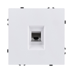 Розетка Ethernet RJ45 Cat.6, белый глянцевый Kollinger Eclipse EC-017WG EC-017WG