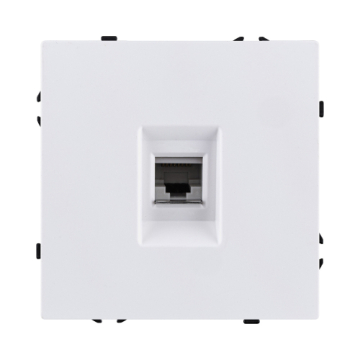 Розетка Ethernet RJ45 Cat.6, белый глянцевый Kollinger Eclipse EC-017WG EC-017WG