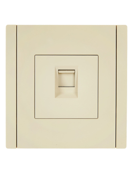 Розетка компьютерная FORTE&PIANO RJ45 кат.6 FP431 (ваниль) FP-K10-2-K10