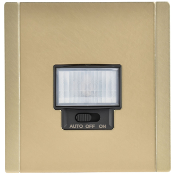 Датчик движения FORTE&PIANO IEK с LED подсветкой FP655M (металл шампань) FP-MS10-N-150-05-M-K37