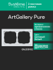 Рамка ArtGallery Pure SE двухместная стекло (белая матовая) GAL330102