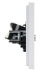 Розетка TV+RJ45 кат.5E FORTE&PIANO FP236 (белый) FP-AK20-1-K01