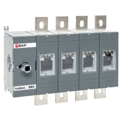 Рубильник EKF TwinBlock 800A 4P без рукоятки управления tb-s-800-4p