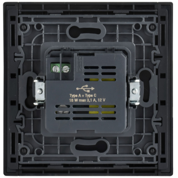 Розетка USB A+C FORTE&PIANO 18Вт FP851M (металл слоновая кость) FP-U22-018-M-K41