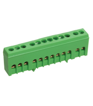 IEK Шина PE земля в корп изол на DIN-рейку ШНИ-6х9-8-К-З YNN10-69-8KD-K06