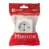 EKF Минск Розетка 1-местная ОП 16А с заземлением белая EGR16-028-10
