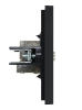 Розетка TV проходная FORTE&PIANO FP129 (черный) FP-A10-P-K02