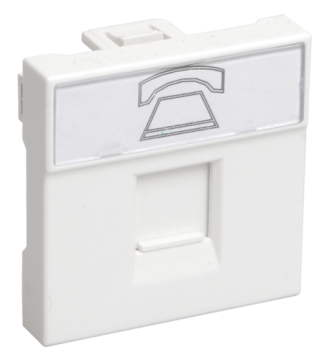 Розетка телефонная RJ-11 IEK PRIMER кат.3 РКФ-20-00-П 2 модуля CKK-40D-RT2-K01