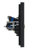 Розетка TV+RJ45 кат.6 FORTE&PIANO FP137 (черный) FP-AK20-2-K02