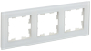 Рамка 3-м BRITE DECOR Белый матовый стекло РУ-3-2-Бр BR-M32-G-31-K01