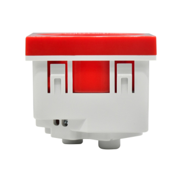 Розетка IEK PRIMER 2P+E со шторками 2 модуля 45град РКС-20-32-П-45 (красный) PR-KK40D-RSZH-2-2-45-K04