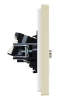 Розетка TV+RJ45 кат.5E FORTE&PIANO FP436 (ваниль) FP-AK20-1-K10