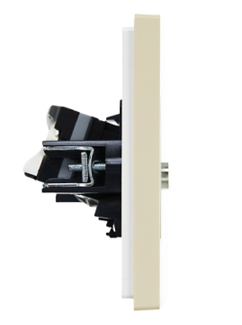 Розетка TV+RJ45 кат.5E FORTE&PIANO FP436 (ваниль) FP-AK20-1-K10
