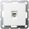Розетка информационная RJ 45 кат 5е Jasmart G (белый глянцевый) G6105W