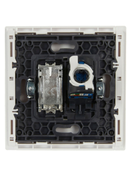 Розетка TV+RJ45 кат.6 FORTE&PIANO FP237 (белый) FP-AK20-2-K01