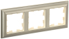 Рамка 3-м BRITE DECOR Шампань/беж 3D-форма РУ-3-Бр BR-M32-12-3-K10