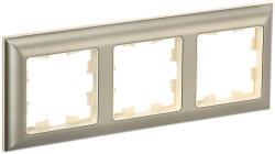 Рамка 3-м BRITE DECOR Шампань/беж 3D-форма РУ-3-Бр BR-M32-12-3-K10