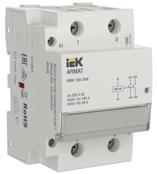 Контактор ARMAT модульный KMR 100А 230В AC 2НО AR-KMR10-100-20-230