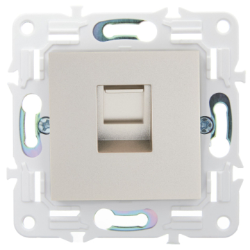 Розетка компьютерная IEK SKANDY RJ45 кат.5E SK-K01Sh (шампань) SK-K10-1-K37