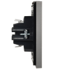 Выключатель кнопочный FORTE&PIANO 1-кл 10А FP510 (сталь) FP-V14-0-10-1-K46