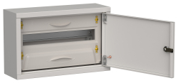 Щит металлический навесной IEK TITAN 5 ЩРн-18 (1х18) 268х420х140 IP31 серый TI5-50-N-018-31-7035