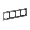 Рамка ArtGallery Pure Systeme Electric четырехместная камень (графит) GAL373104
