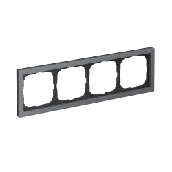 Рамка ArtGallery Pure Systeme Electric четырехместная камень (графит) GAL373104