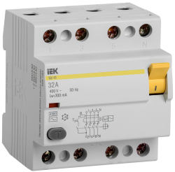 УЗО ВД1-63 IEK 4Р 32А 300мА тип AC MDV10-4-032-300