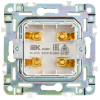 Аудиорозетка IEK SKANDY 4-ая SK-A01S (серебряный) SK-S40-K23