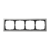 Рамка ArtGallery Pure Systeme Electric четырехместная металл (алюминий) GAL312104