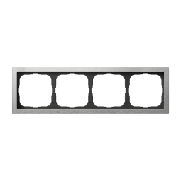 Рамка ArtGallery Pure Systeme Electric четырехместная металл (алюминий) GAL312104
