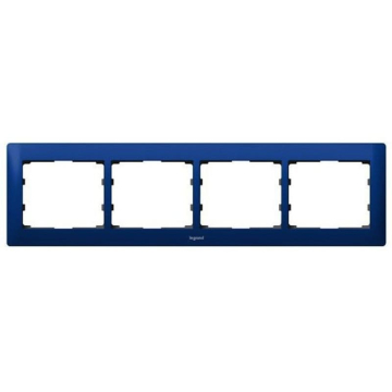 Рамка Galea life четырехместная горизонтальная (синий) 771914
