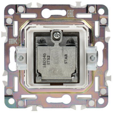 Розетка TV+SAT IEK SKANDY TV+SAT SK-A13Bl (черный) SK-AF20-O-K02