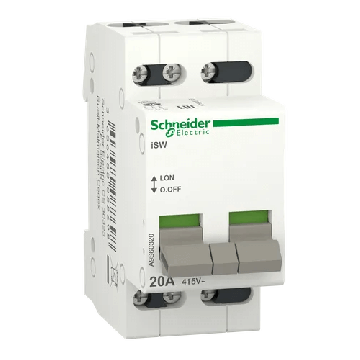 Рубильник iSW Acti 9 20А Schneider Electric 3полюса 2модуля A9S60320