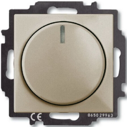 Светорегулятор LED ABB Basic 55 2-100Вт (шампань) 2CKA006512A0335+2CKA006599A2990