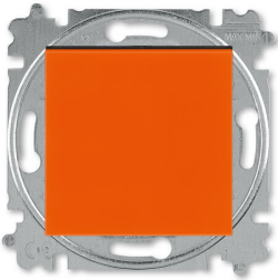 Выключатель одноклавишный ABB Levit (оранжевый/дымчатый чёрный) 3559H-A01445 66W 2CHH590145A6066