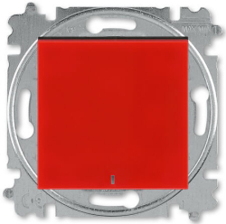Выключатель с подсветкой ABB Levit (красный/дымчатый черный) 3559H-A01446 65W 2CHH590146A6065