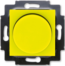 Светорегулятор ABB Levit нажимной 60-600Вт (желтый/дымчатый чёрный) 3294H-A02247 64W 2CHH942247A6064